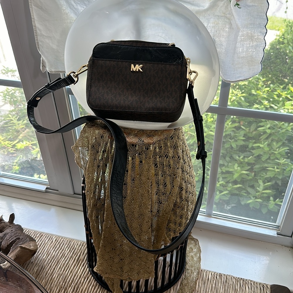 MK crossbody bag Coffee brown and black